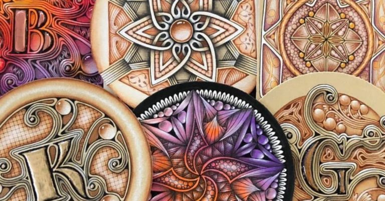 Zentangle Drawings by Certified Zentangle Teacher Zen Linea