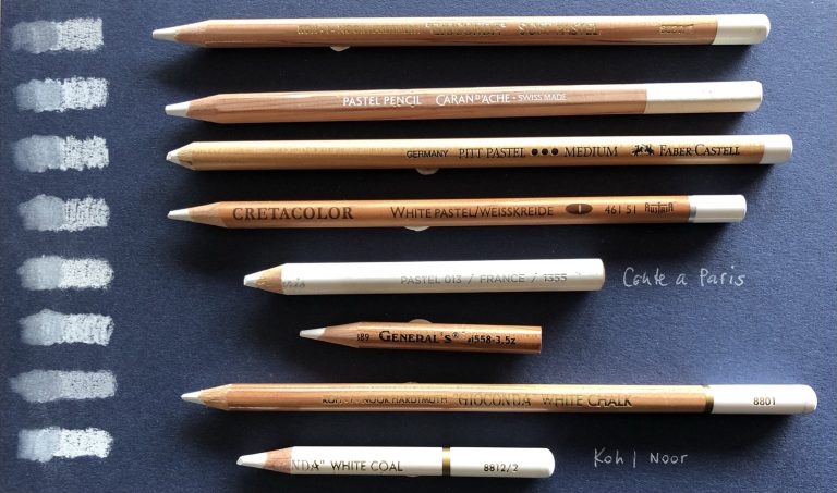 White Pens and Pencils