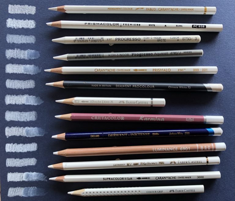 White Pens and Pencils Review
