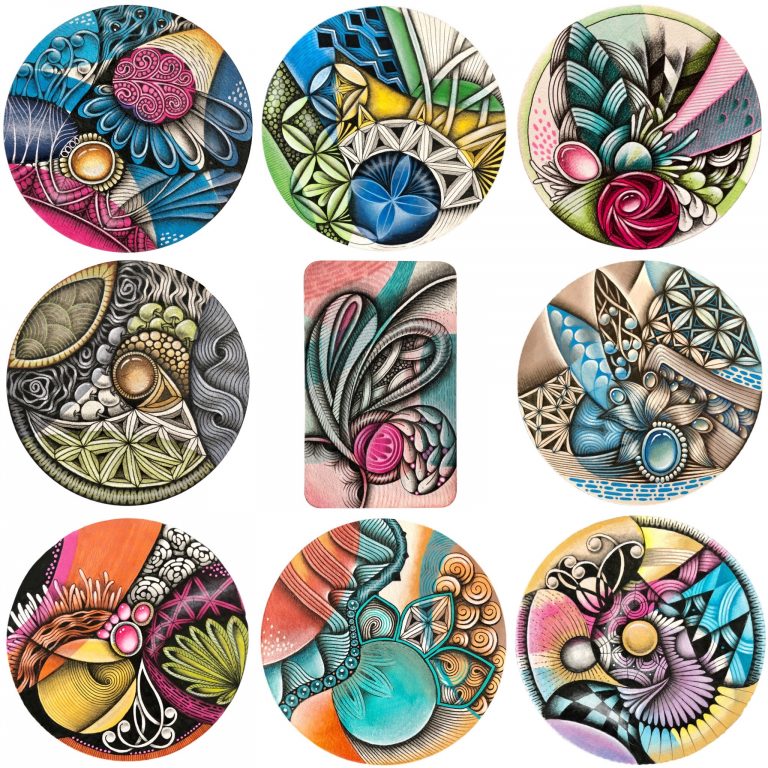 Zentangle Tangled Abstracts