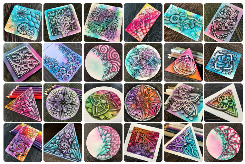 Wet On Wet Background Mosaic